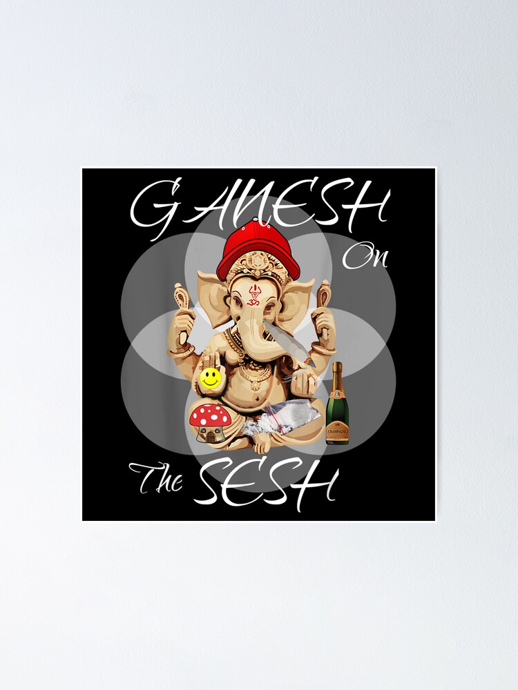 Ganesh On The Sesh Funny Chaturthi Vinayaka Drug Taking Idol Ganesh On The Sesh Funny Chaturthi Vinayaka Drug Taking Idol