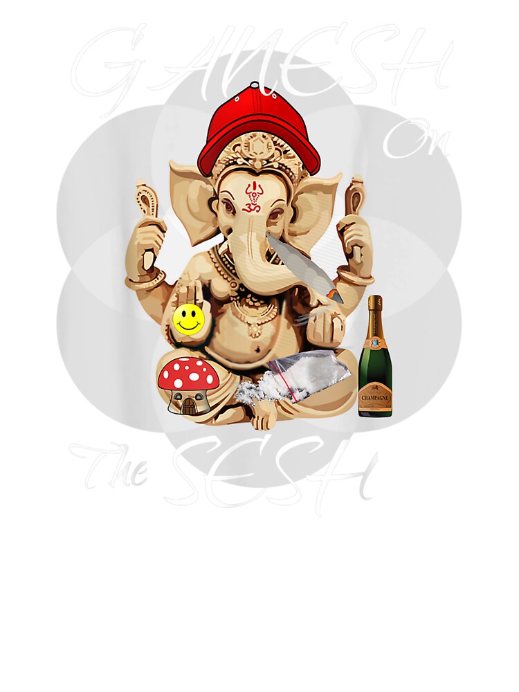 Ganesh On The Sesh Funny Chaturthi Vinayaka Drug Taking Idol Ganesh On The Sesh Funny Chaturthi Vinayaka Drug Taking Idol