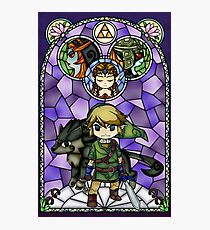 Twilight Princess Stained Glass, Purple Version Photographic Print