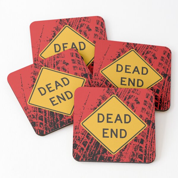 Item preview, Dead End - end of the road, it's over - yellow and red design designed and sold by SirenSeventyOne.