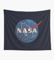 NASA Vintage Emblem Wall Tapestry