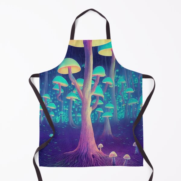 Item preview, Mushroom enchanted forest in neon lights designed and sold by mrlongfield.