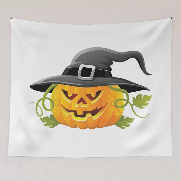 Aperçu de l'œuvre citrouille avec citrouille pour halloween créée et vendue par sticker mani.
