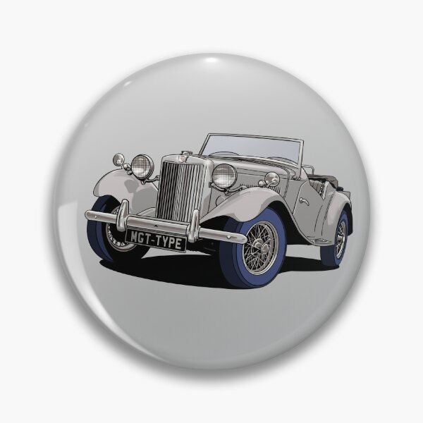 Item preview, MG T-Type British Classic Car in Silver Grey designed and sold by Webazoot Industries - Car Art.