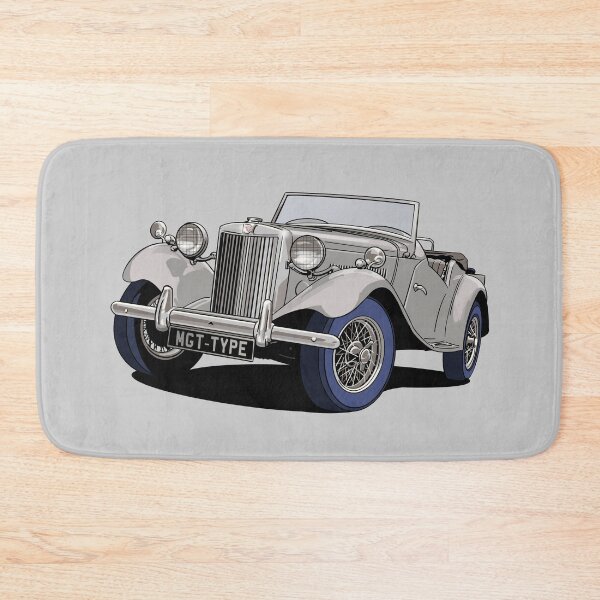 Item preview, MG T-Type British Classic Car in Silver Grey designed and sold by Webazoot Industries - Car Art.