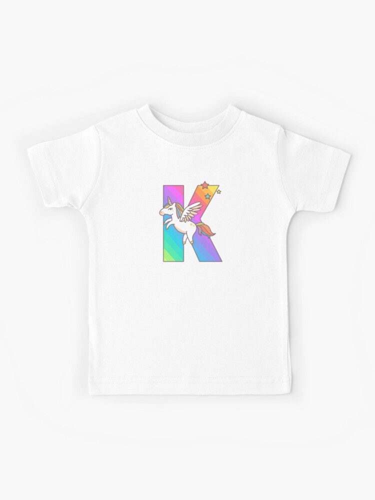 Initial A Unicorn Alphabet Letter Gift Shirt For Girls Adult