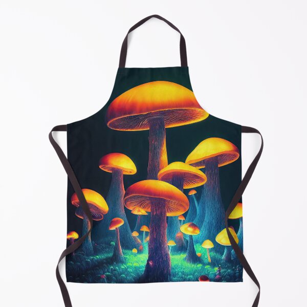 Item preview, Mushroom mystical enchanted forest in neon lights designed and sold by mrlongfield.