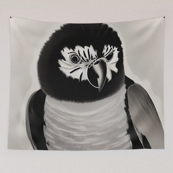 Item preview, Black and White Lorikeet - Angry Parrot designed and sold by Captain Met.