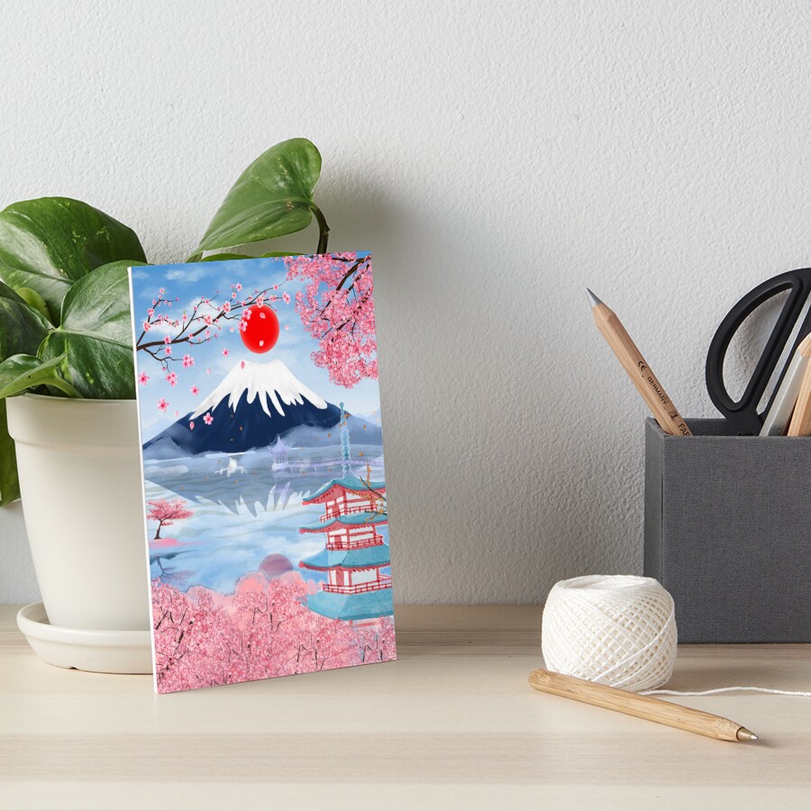 "Japan poster cute cherry blossom flower art for Japanese anime lover ...