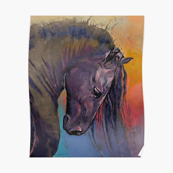 Friesian Horse Poster