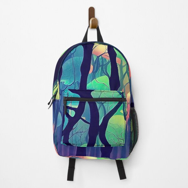 Item preview, Mushroom mystical enchanted forest in neon lights designed and sold by mrlongfield.