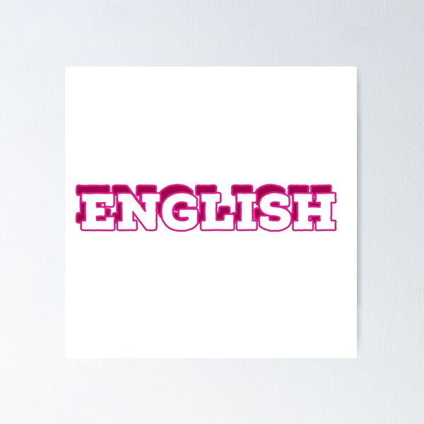 Item preview, English School Subject Label designed and sold by ArtBySymone.