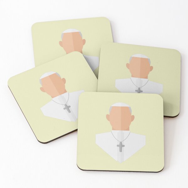 Pope Francis Coasters (Set of 4)
