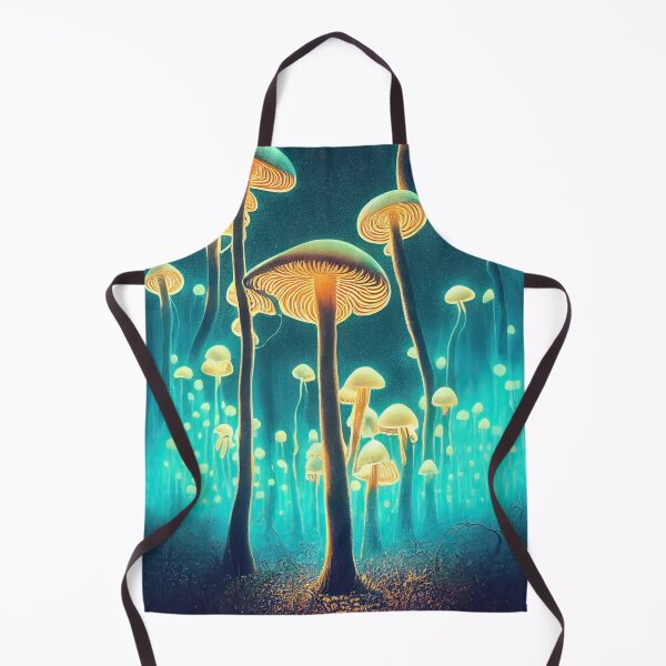 Item preview, Mushroom mystical enchanted forest in neon lights designed and sold by mrlongfield.