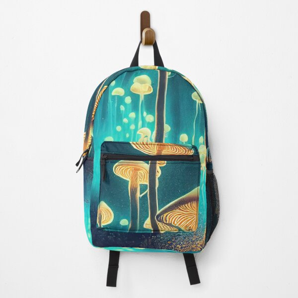 Item preview, Mushroom mystical enchanted forest in neon lights designed and sold by mrlongfield.
