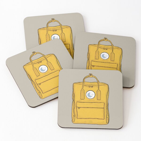 Item preview, Aesthetic Backpack School Bag Moon Stars Pastel Yellow  designed and sold by northernhugs.