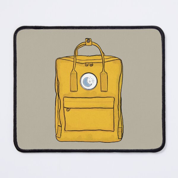 Item preview, Aesthetic Backpack School Bag Moon Stars Pastel Yellow designed and sold by northernhugs.