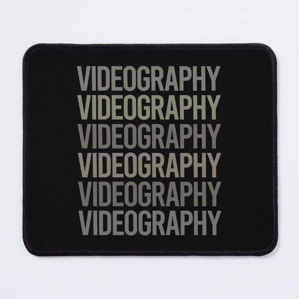 Item preview, Gray Text Art Videography Videographer designed and sold by TartSpiderWeb.