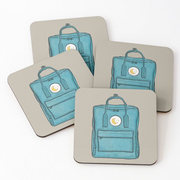 Item preview, Aesthetic Backpack School Bag Moon Stars Pastel Blue  designed and sold by northernhugs.