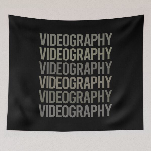 Artikelvorschau, Grey Text Art Videografie Videographer entworfen und verkauft von TartSpiderWeb.