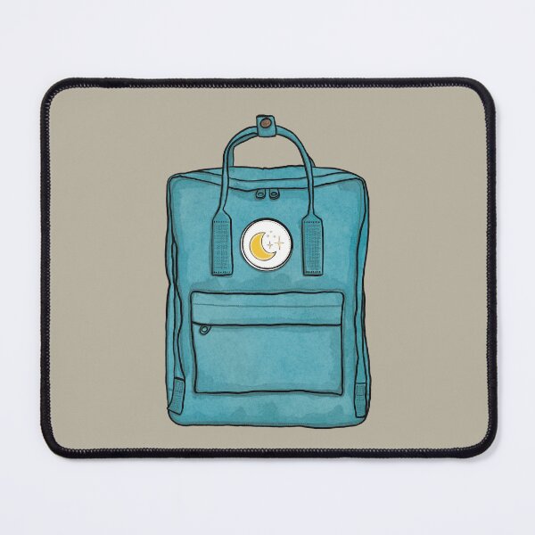 Item preview, Aesthetic Backpack School Bag Moon Stars Pastel Blue  designed and sold by northernhugs.
