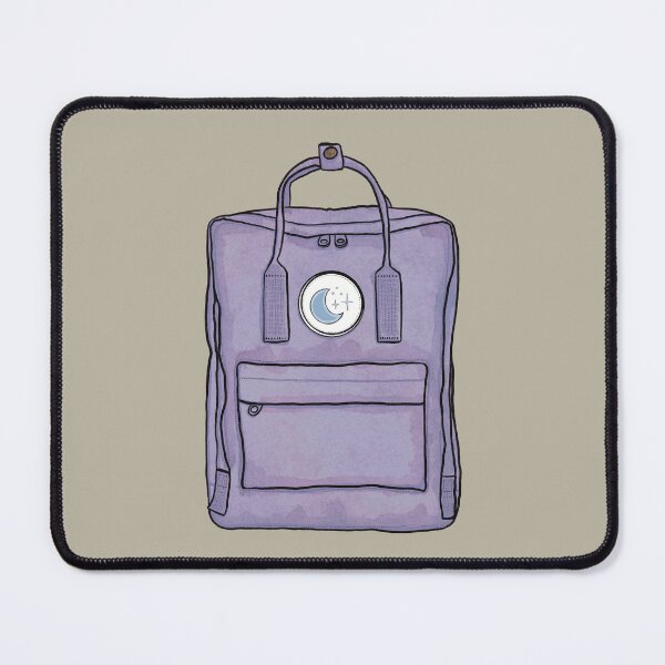 Item preview, Aesthetic Backpack School Bag Moon Stars Pastel Lilac  designed and sold by northernhugs.