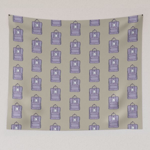 Item preview, Aesthetic Backpack School Bag Moon Stars Pastel Lilac  designed and sold by northernhugs.