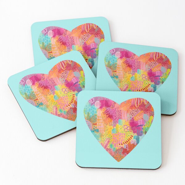 Item preview, Colourful Abstract Heart designed and sold by Deb Webb.