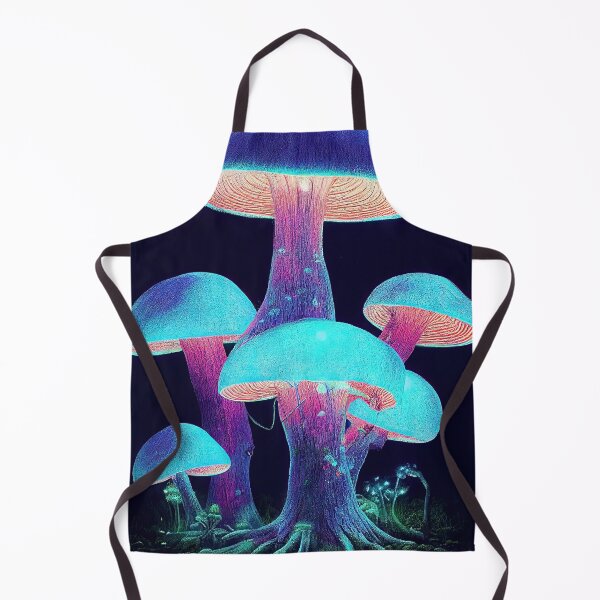 Item preview, Mushroom mystical enchanted forest in neon lights designed and sold by mrlongfield.