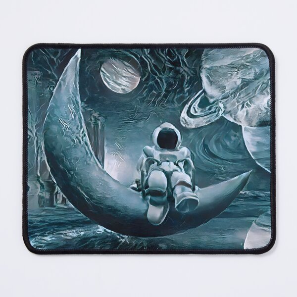 Item preview, Astronaut Sitting on the Moon designed and sold by Brushless.