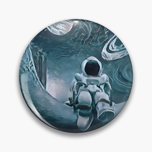 Item preview, Astronaut Sitting on the Moon designed and sold by Brushless.