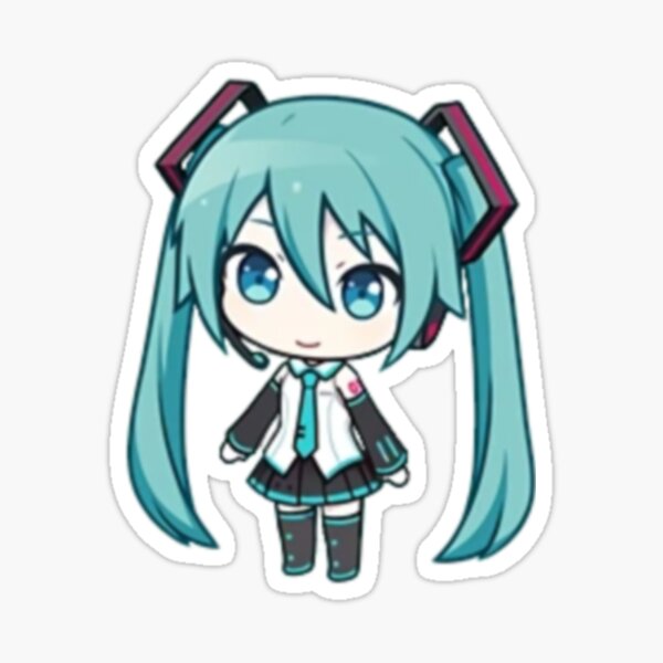 Miku and Rin Chibis Sticker for Sale by Devious-Monster