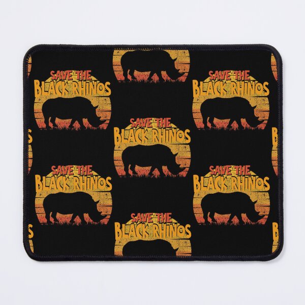 Item preview, Save The Black Rhino Vintage Animal Rights designed and sold by aaronbolser.
