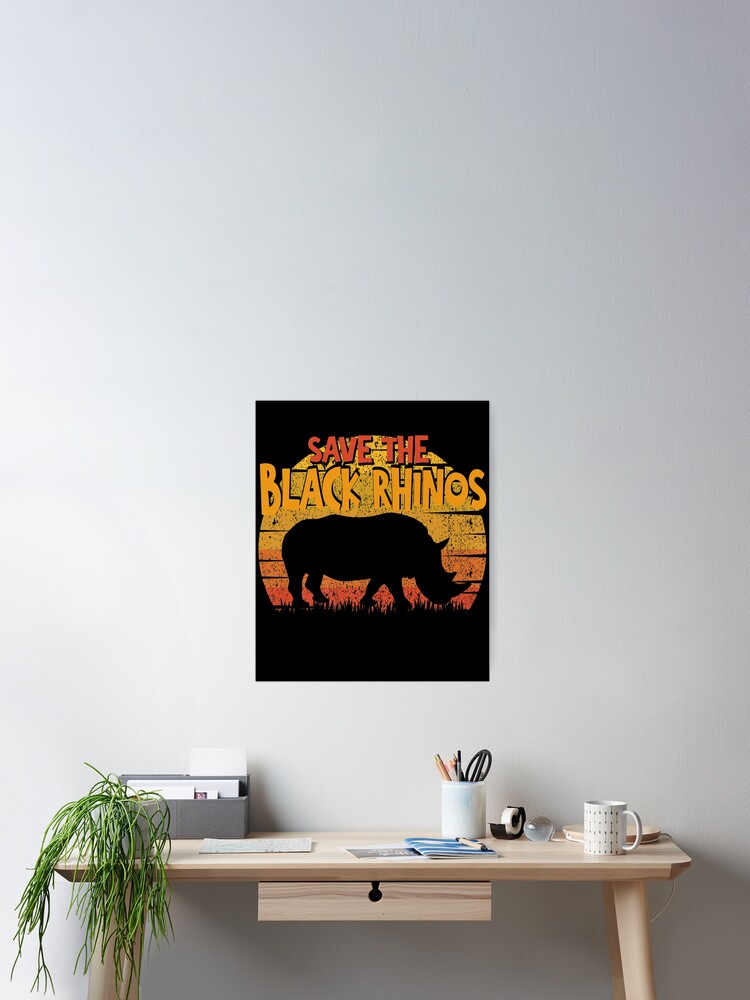 Awesome Vintage Save The Rhino T Shirt Light Version Awesome Vintage Save The Rhino T Shirt Light Version