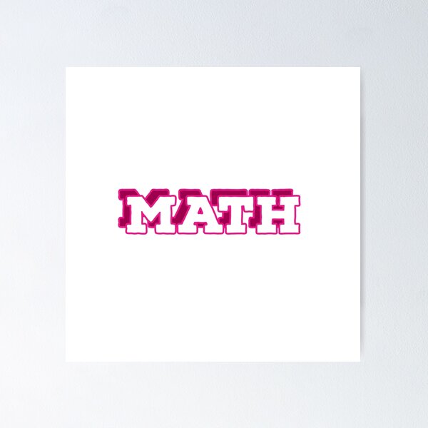 Item preview, Mathematics School Subject Label designed and sold by ArtBySymone.