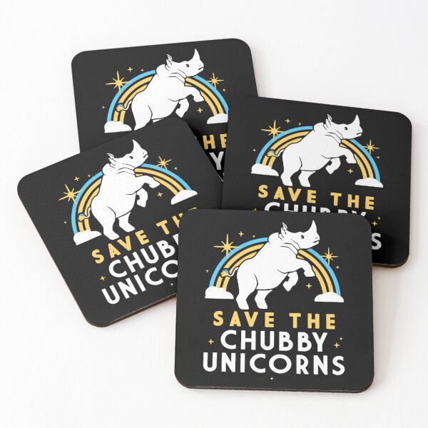 Item preview, Save The Chubby Unicorns Fat Rhino designed and sold by aaronbolser.