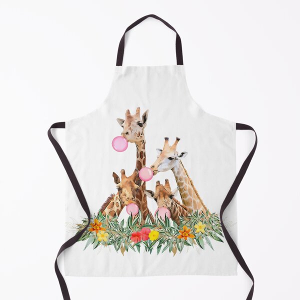 Item preview, Giraffe Pink Bubblegum Squad Cute Animal Watercolor Art Bundle Pack 2 designed and sold by Cawaiico.