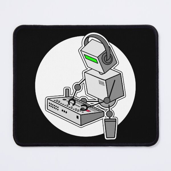Item preview, Robot Musician Playing Drum Machine (Small Print Size) designed and sold by AtomicMalibu.