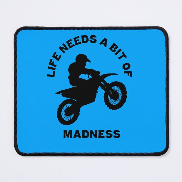 Item preview, Life needs a bit of madness - crazy bike ride - crazy biker saying life needs a bit of madness - funny tshirt  designed and sold by Chitrakarii.