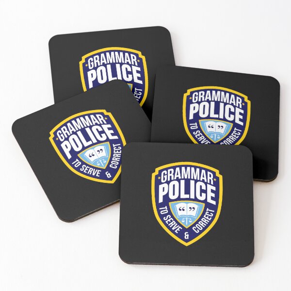 Item preview, Grammar Police Badge designed and sold by BrigidSullivan.