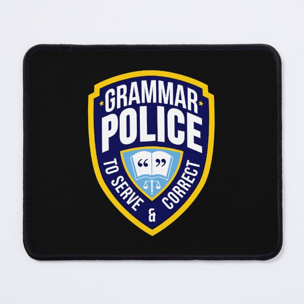 Item preview, Grammar Police Badge designed and sold by BrigidSullivan.