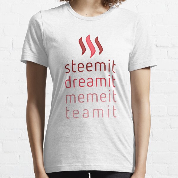 Steemit.com - Dream it, Meme It, Team it - Steemit! (Red) Essential T-Shirt