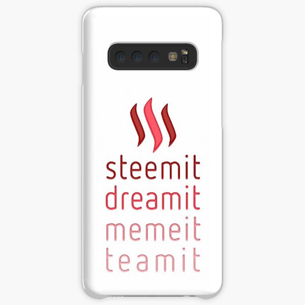 Steemit.com - Dream it, Meme It, Team it - Steemit! (Red) Samsung Galaxy Snap Case