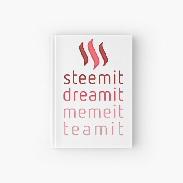 Steemit.com - Dream it, Meme It, Team it - Steemit! (Red) Hardcover Journal
