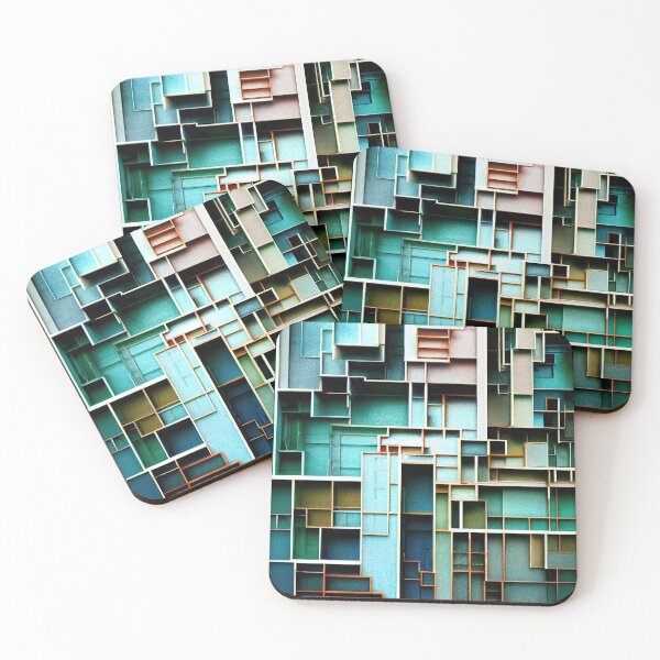 Item preview, Abstract Labyrinth Cubes Fractal designed and sold by Daemonrat.