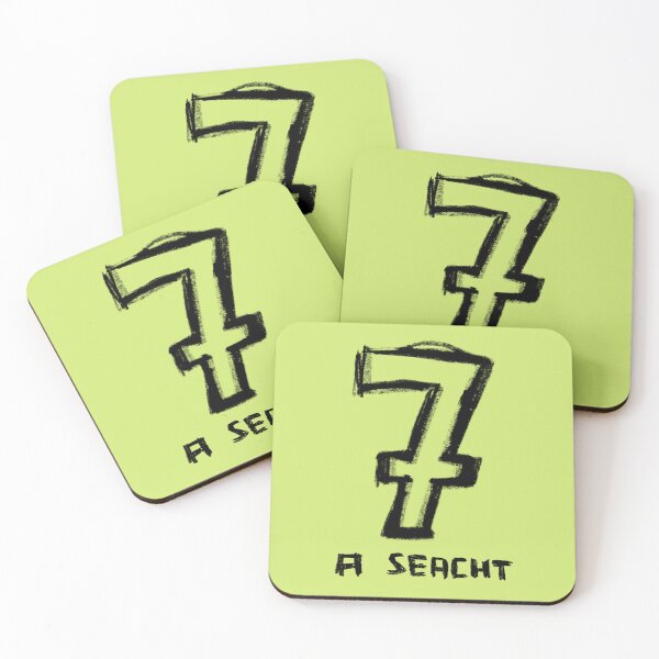 Item preview, No 7, Gaelic Irish Number Seven designed and sold by badlydrawnbabe.