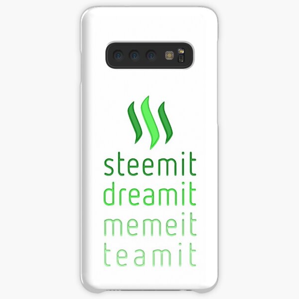 Steemit.com - Dream it, Meme It, Team it - Steemit! (Green) Samsung Galaxy Snap Case