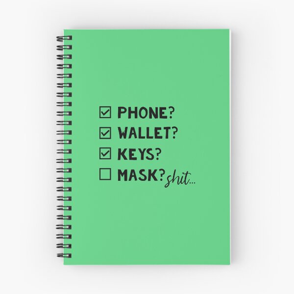 Item preview, Phone Wallet Keys Mask Checklist designed and sold by Moeez Javed.