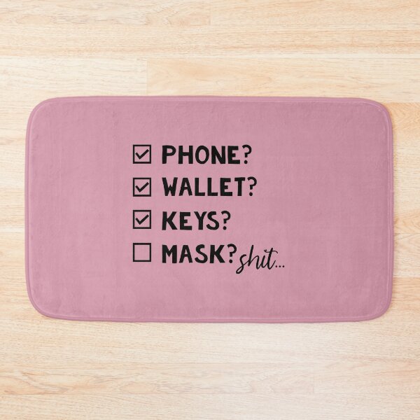 Item preview, Phone Wallet Keys Mask Checklist designed and sold by Moeez Javed.