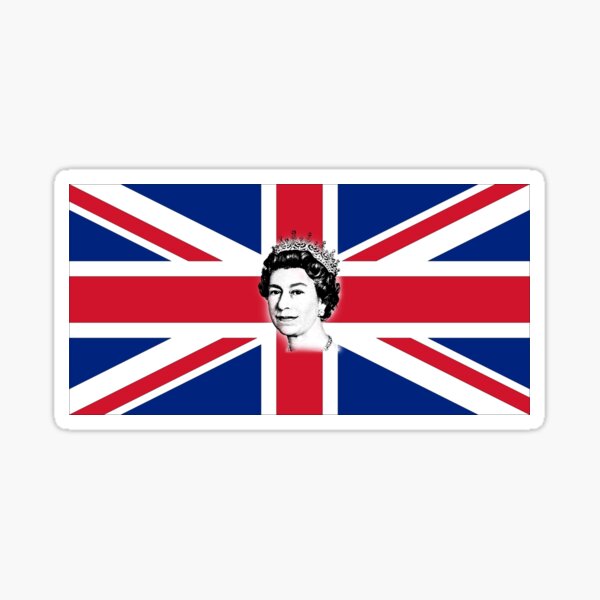 Queen Elizabeth Ii Tribute With Graphic Design Of The Silhouette Of